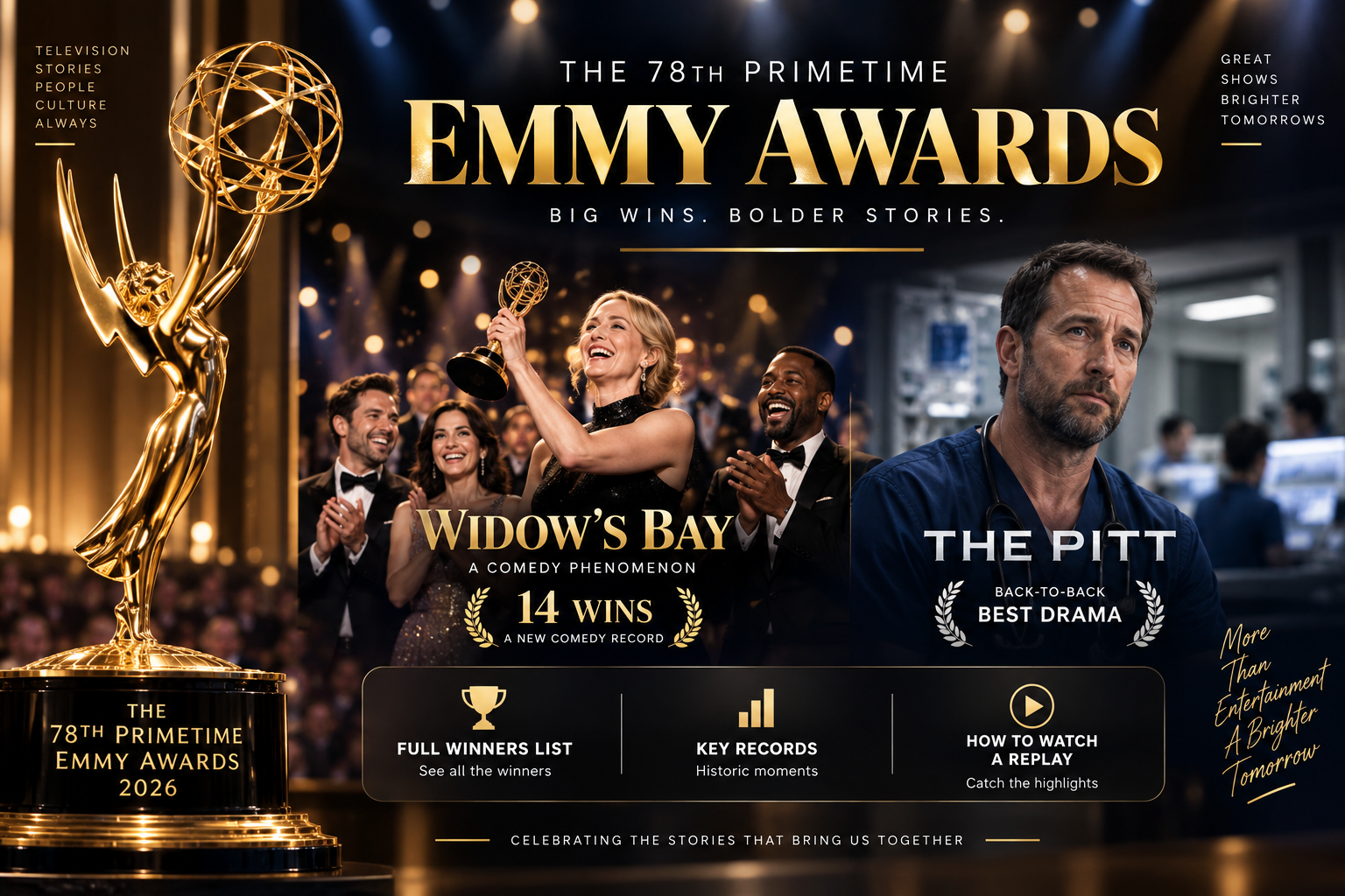 Emmys 2026 Winners: 'Widow's Bay' and 'The Pitt' Dominate a Historic Night