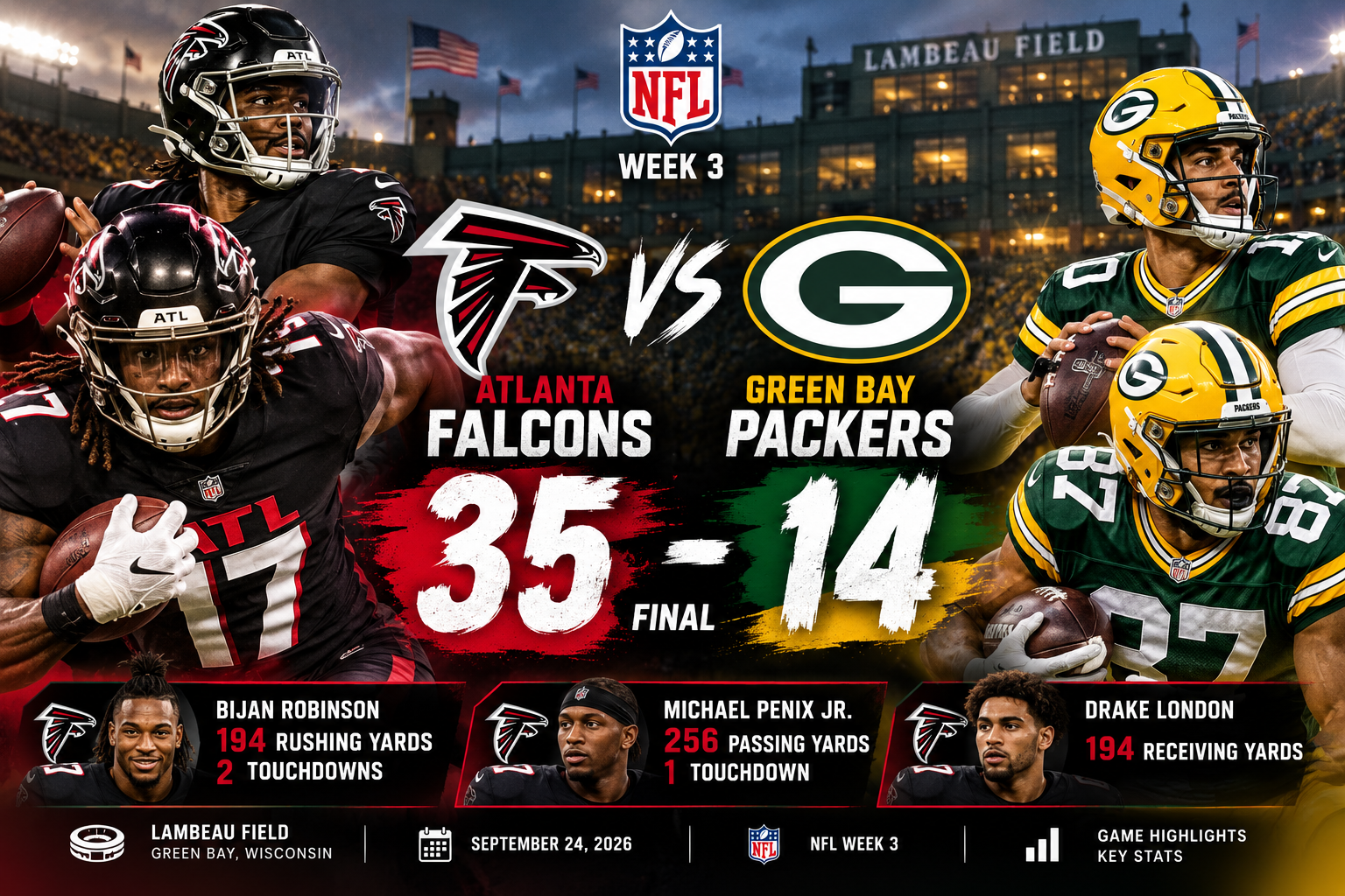 Falcons vs Packers