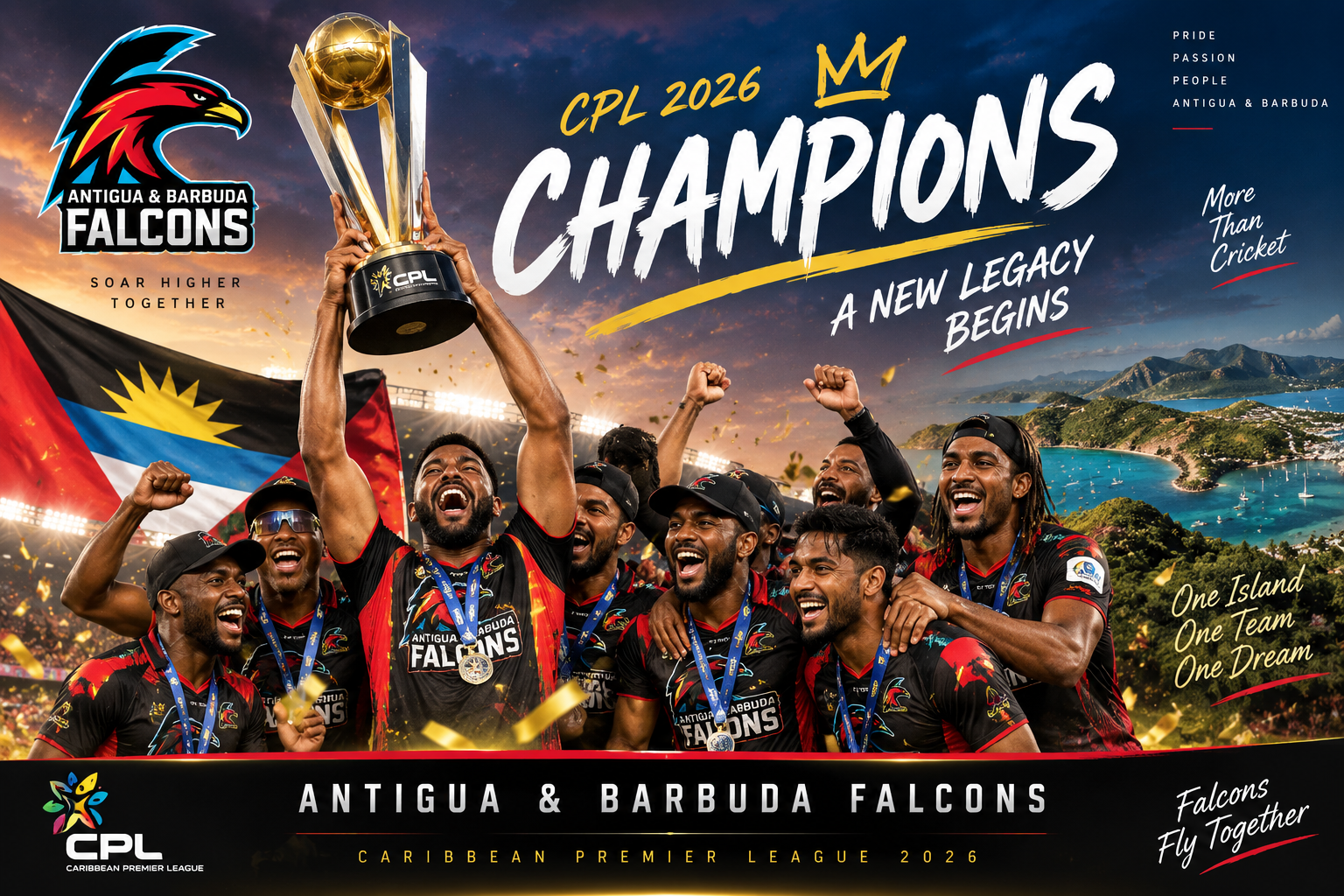 Antigua & Barbuda Falcons: CPL 2026 Champions, Players & History