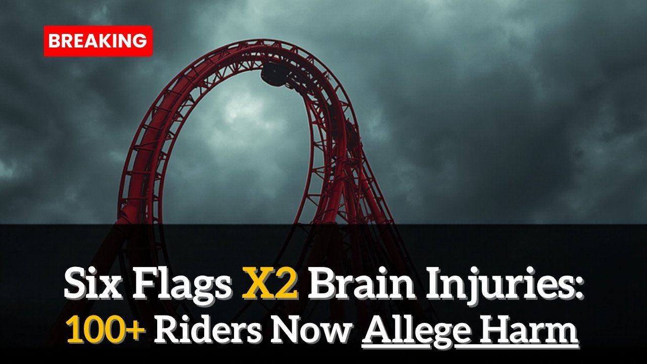 Six Flags X2 Roller Coaster Brain Injuries: 100+ Riders Now Allege Harm